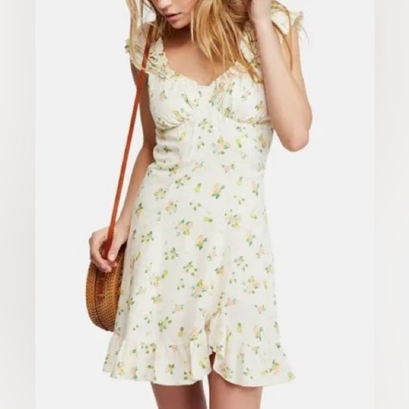 Free People Dresses & Skirts - Free People Like A Lady Mini Corset CottageCore Dress